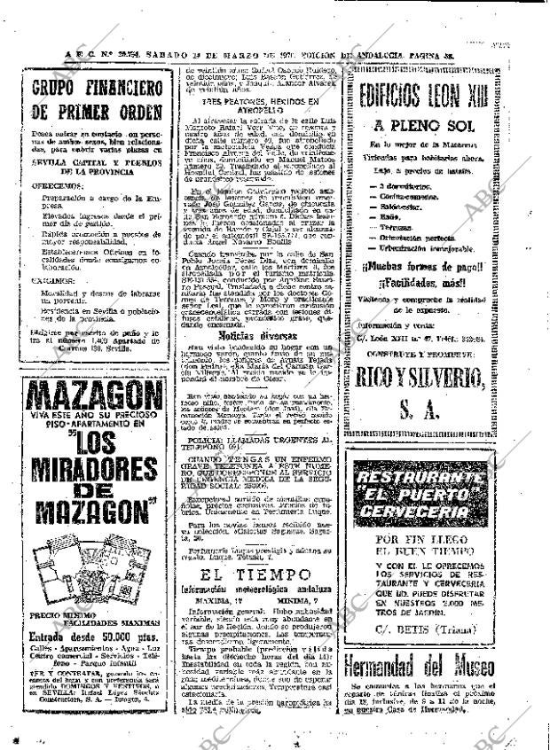 ABC SEVILLA 14-03-1970 página 58