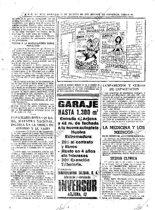 ABC SEVILLA 14-03-1970 página 63