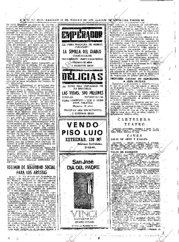ABC SEVILLA 14-03-1970 página 66