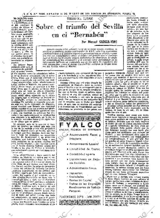 ABC SEVILLA 14-03-1970 página 71
