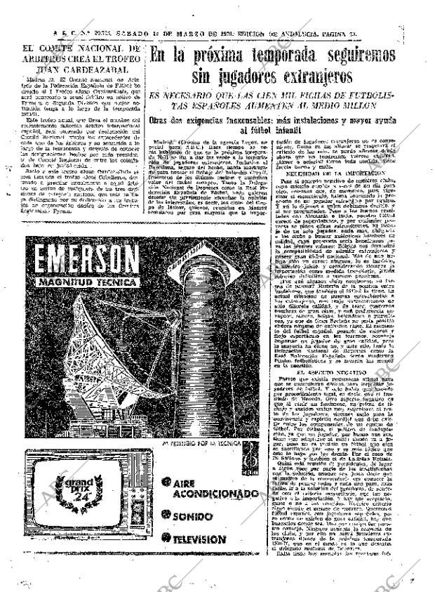 ABC SEVILLA 14-03-1970 página 73