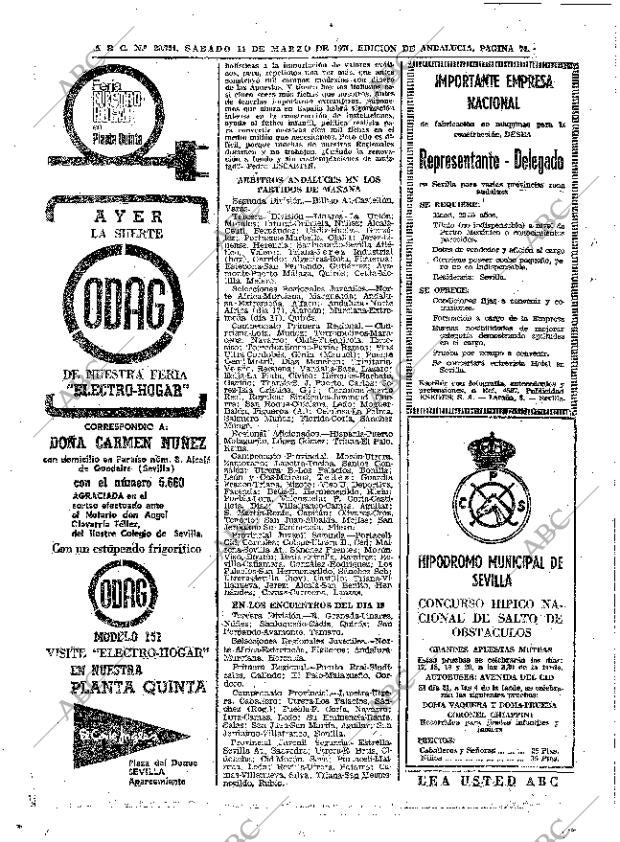 ABC SEVILLA 14-03-1970 página 74