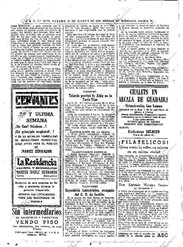 ABC SEVILLA 14-03-1970 página 78