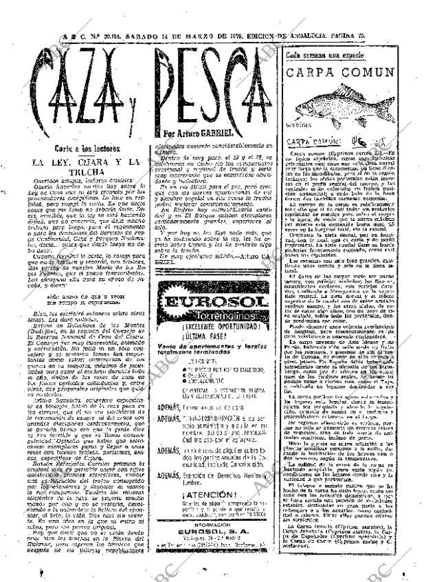 ABC SEVILLA 14-03-1970 página 79