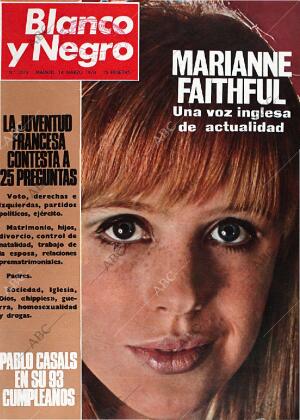 BLANCO Y NEGRO MADRID 14-03-1970 página 1