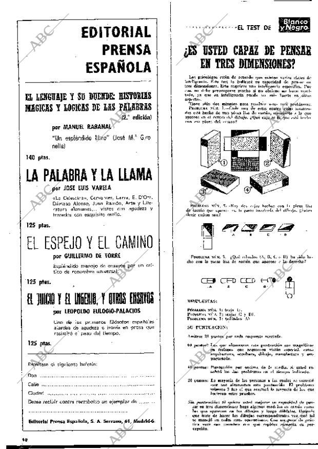 BLANCO Y NEGRO MADRID 14-03-1970 página 10