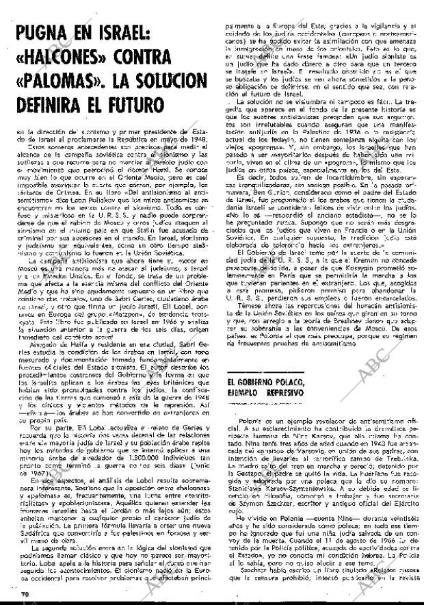 BLANCO Y NEGRO MADRID 14-03-1970 página 70