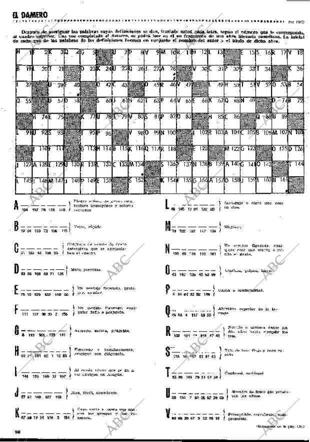 BLANCO Y NEGRO MADRID 14-03-1970 página 98