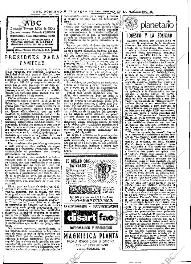ABC MADRID 15-03-1970 página 18