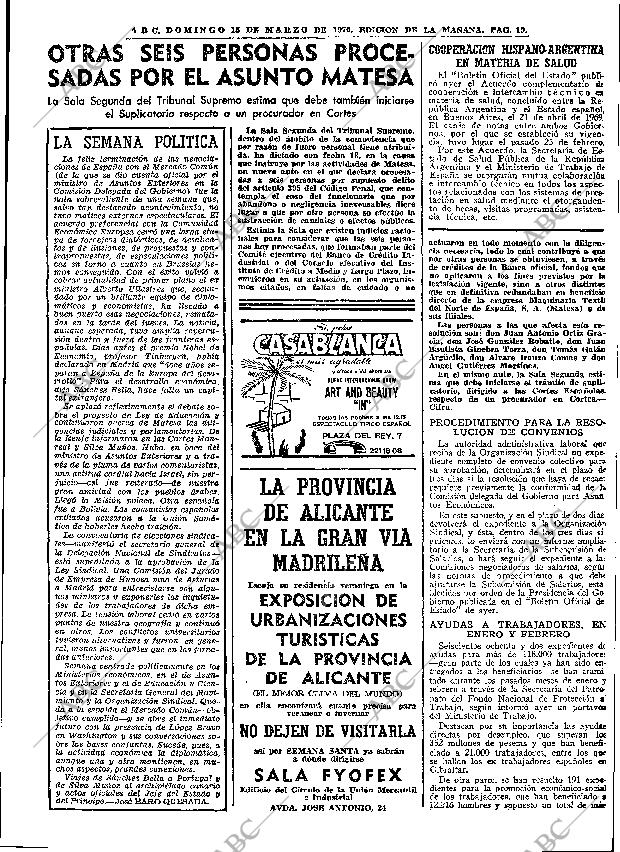 ABC MADRID 15-03-1970 página 19