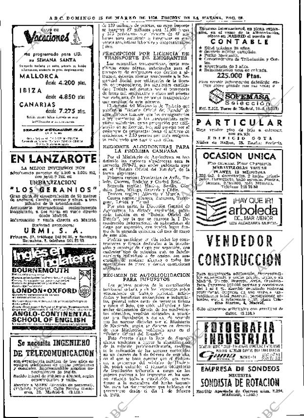 ABC MADRID 15-03-1970 página 20