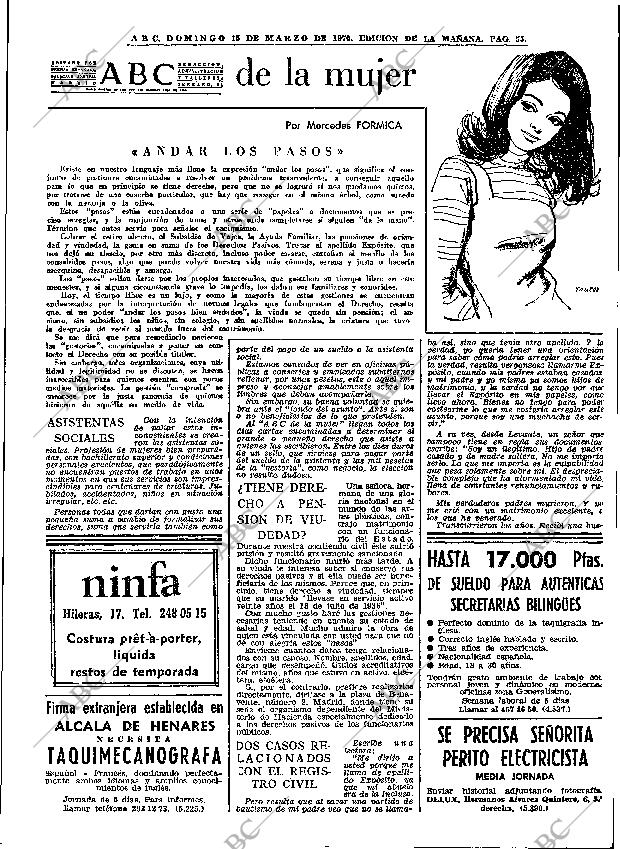 ABC MADRID 15-03-1970 página 55