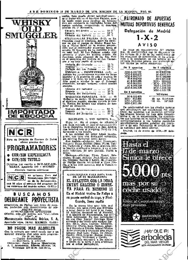 ABC MADRID 15-03-1970 página 66