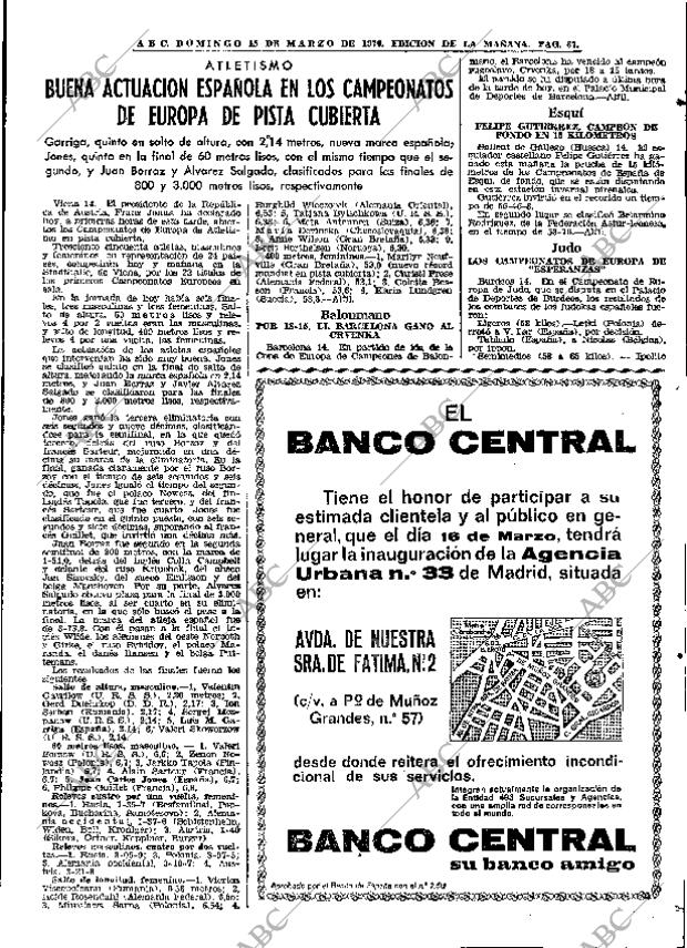 ABC MADRID 15-03-1970 página 67