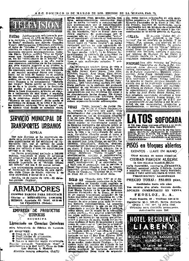 ABC MADRID 15-03-1970 página 72
