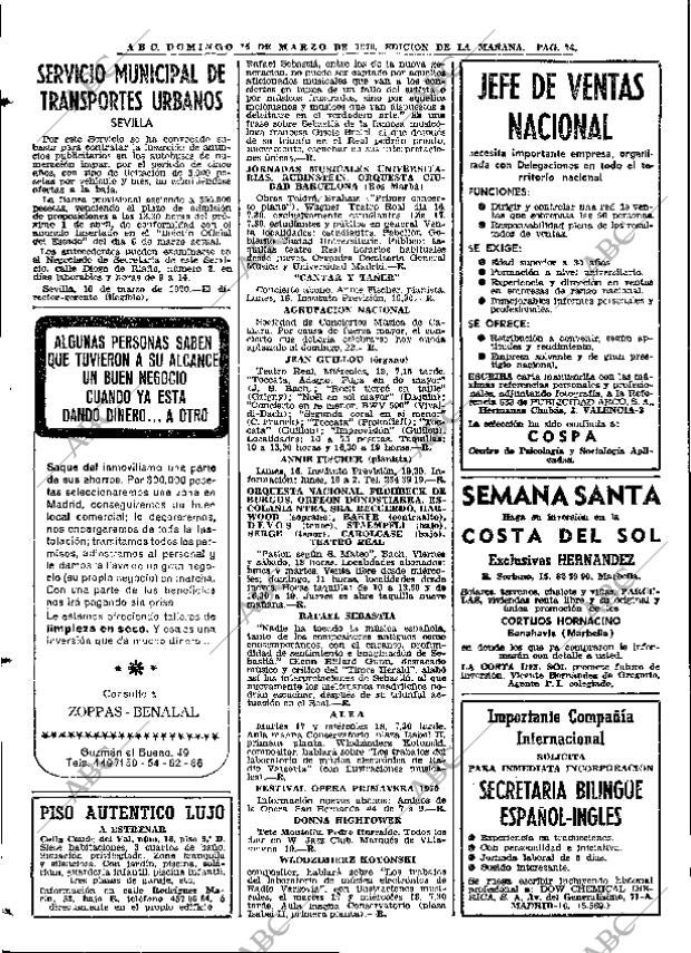 ABC MADRID 15-03-1970 página 74