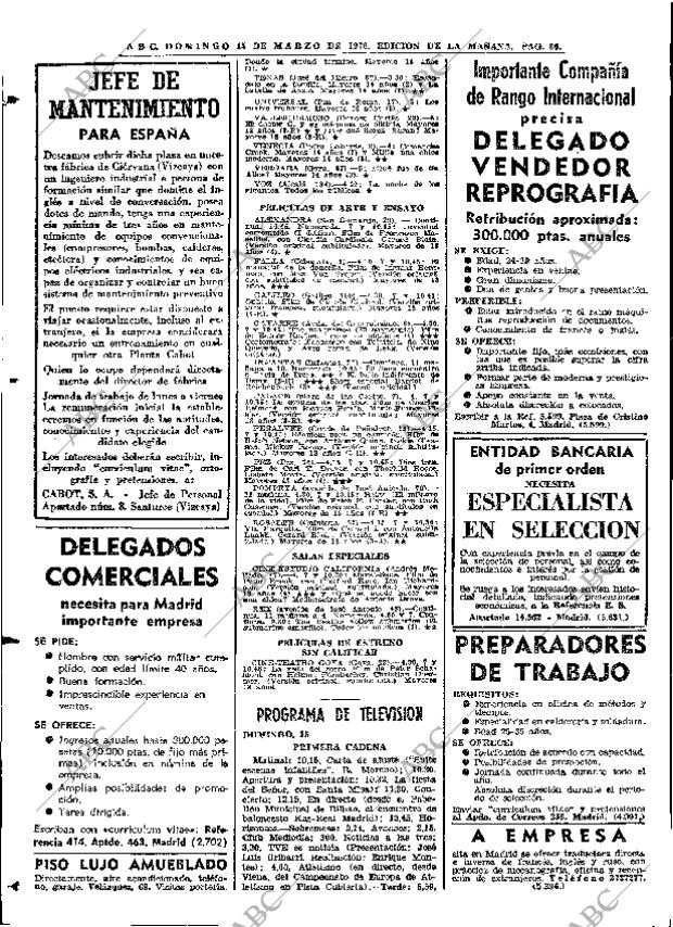 ABC MADRID 15-03-1970 página 86