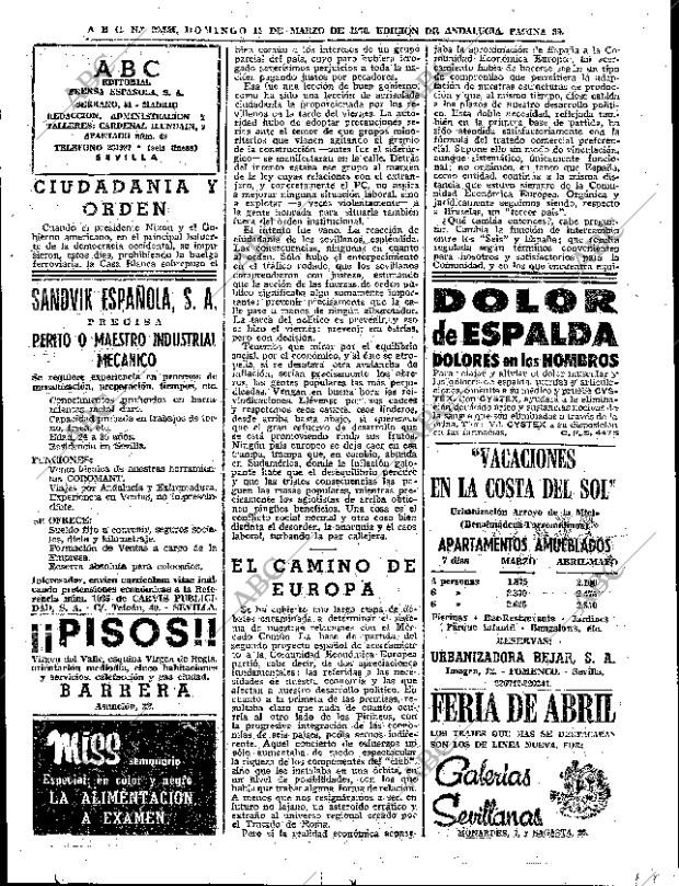 ABC SEVILLA 15-03-1970 página 37