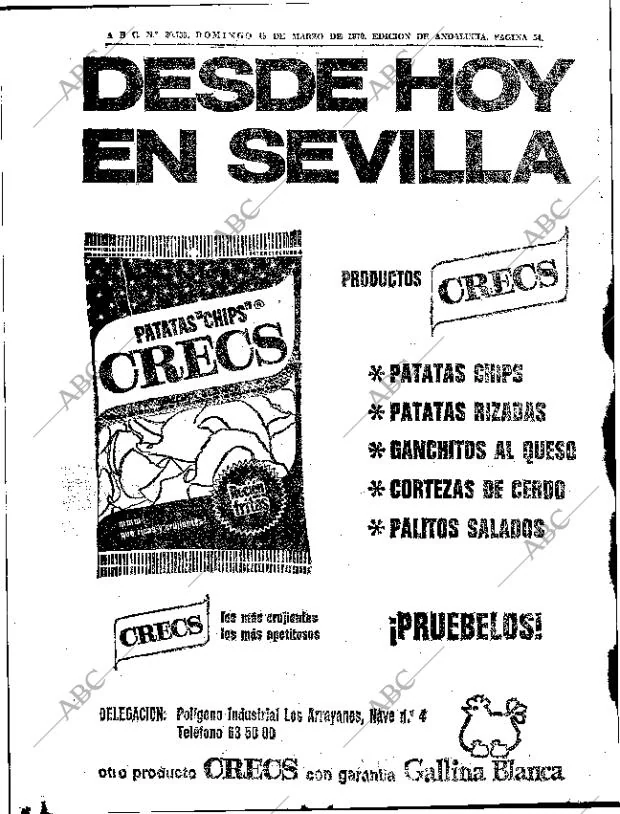 ABC SEVILLA 15-03-1970 página 52