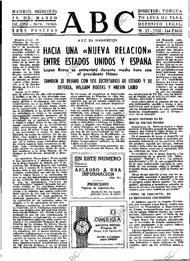 ABC MADRID 18-03-1970 página 25