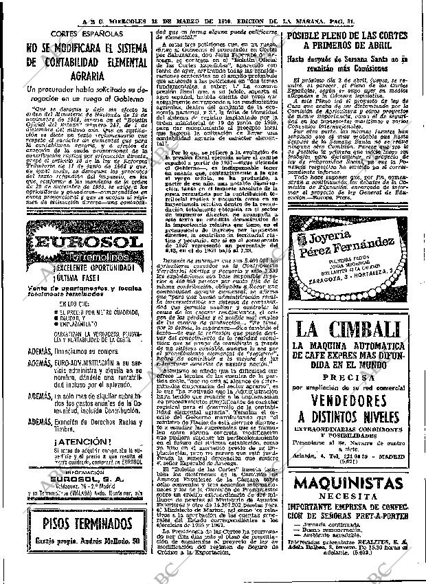 ABC MADRID 18-03-1970 página 31