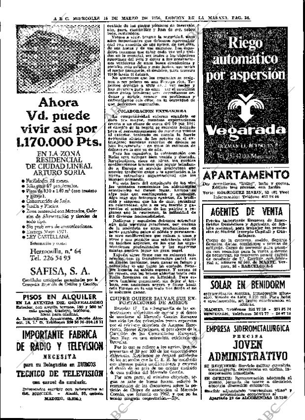 ABC MADRID 18-03-1970 página 34