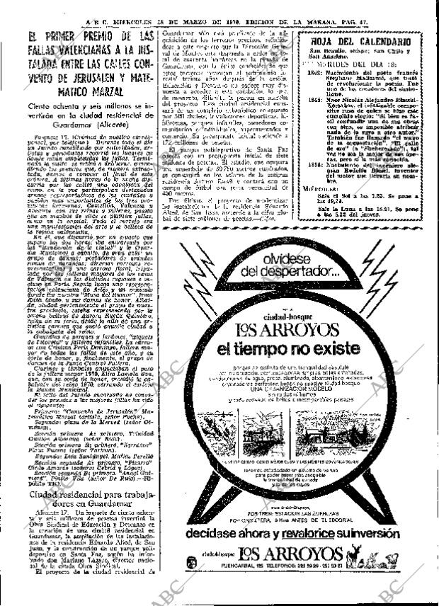 ABC MADRID 18-03-1970 página 47