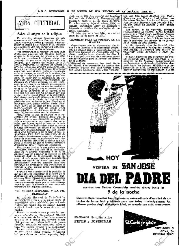 ABC MADRID 18-03-1970 página 65