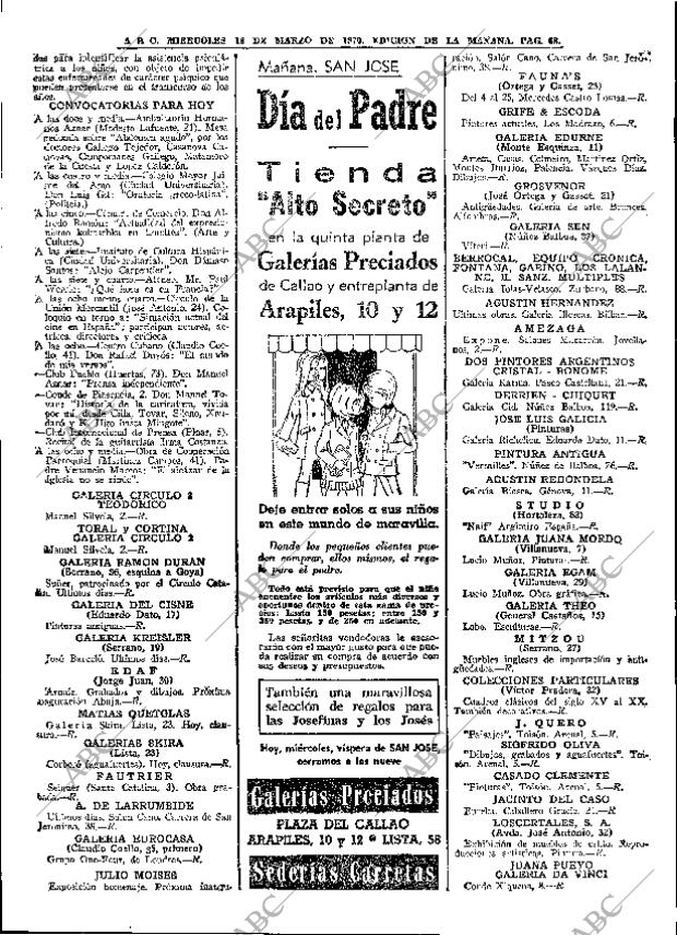 ABC MADRID 18-03-1970 página 68