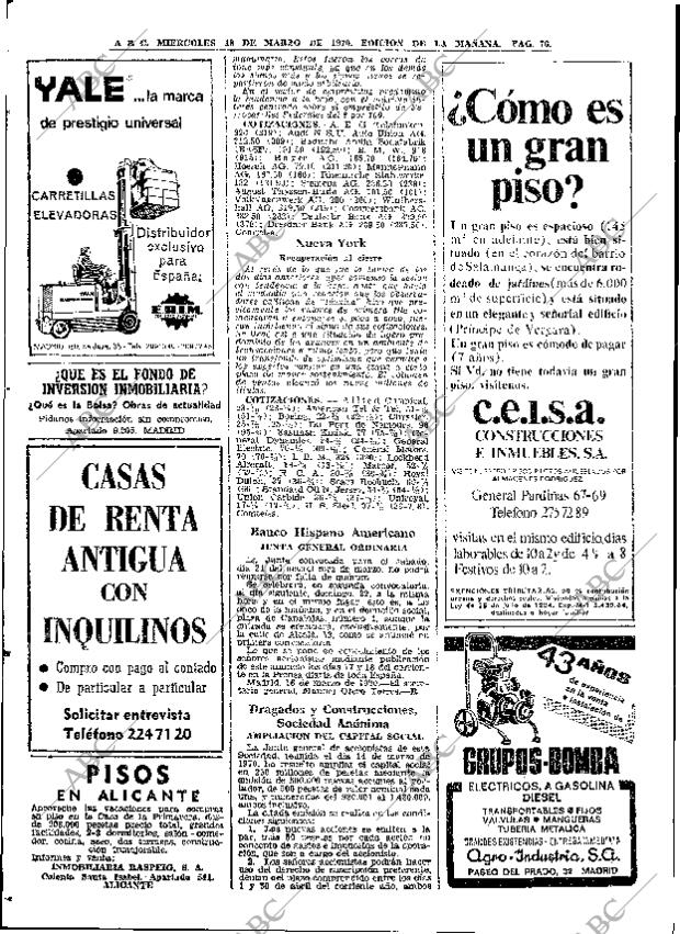 ABC MADRID 18-03-1970 página 76