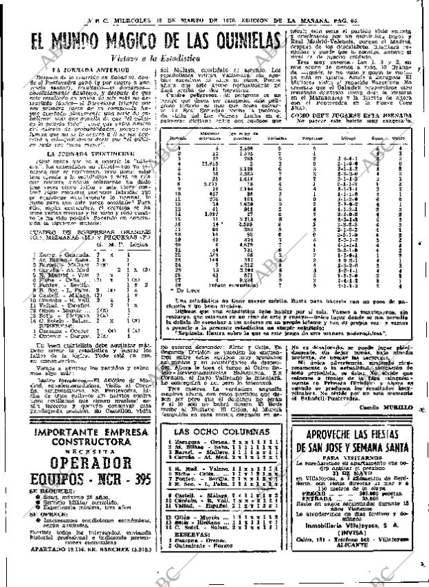 ABC MADRID 18-03-1970 página 85