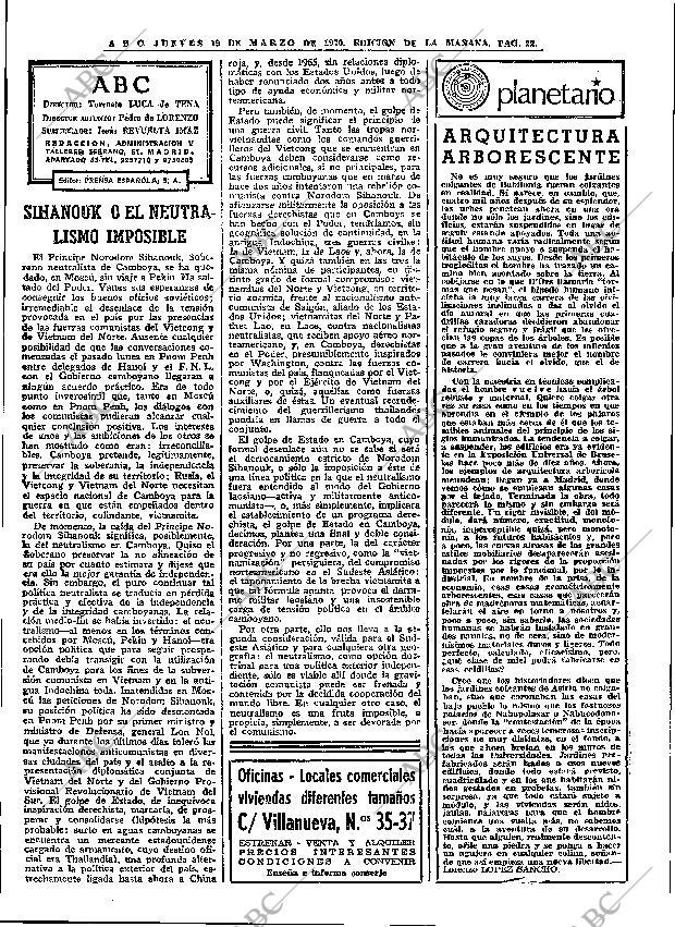 ABC MADRID 19-03-1970 página 22