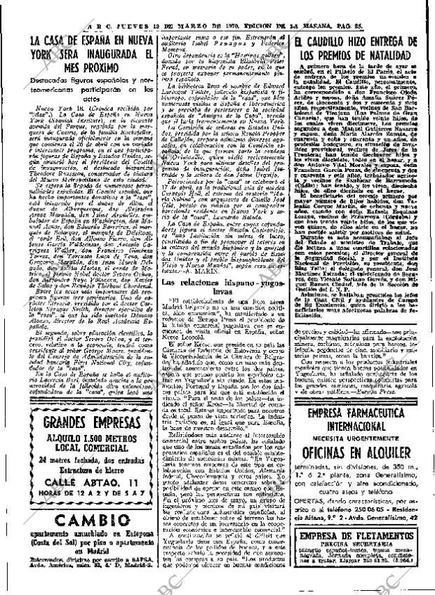 ABC MADRID 19-03-1970 página 25
