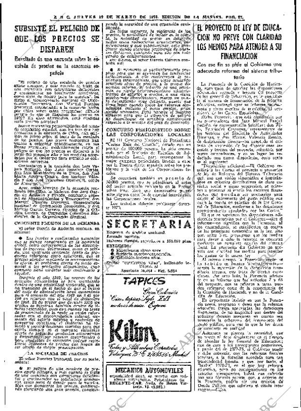 ABC MADRID 19-03-1970 página 27