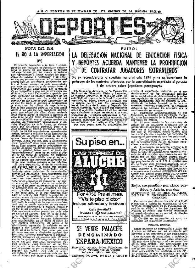 ABC MADRID 19-03-1970 página 69