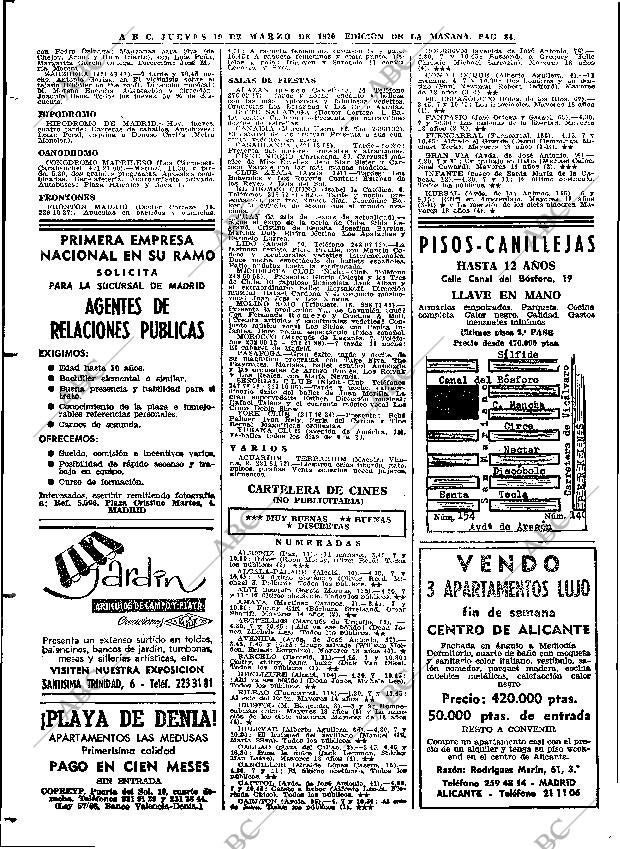 ABC MADRID 19-03-1970 página 84