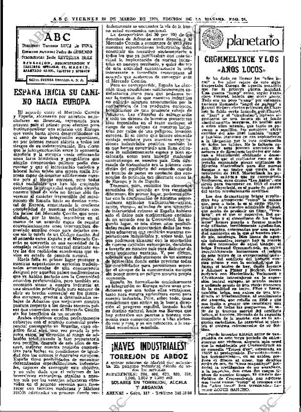 ABC MADRID 20-03-1970 página 26