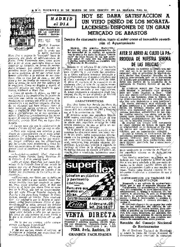 ABC MADRID 20-03-1970 página 45