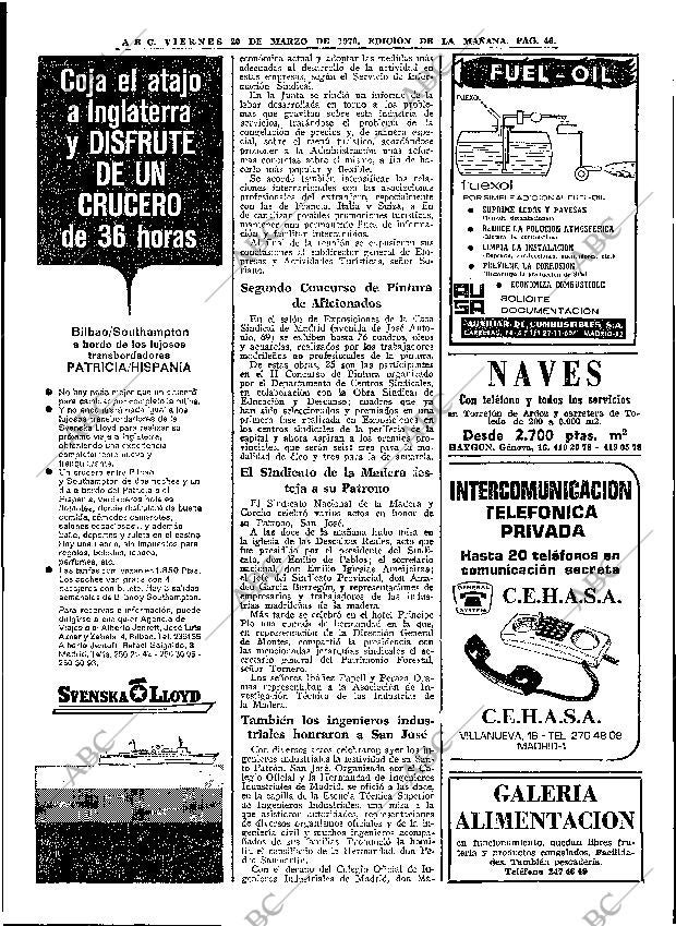 ABC MADRID 20-03-1970 página 46