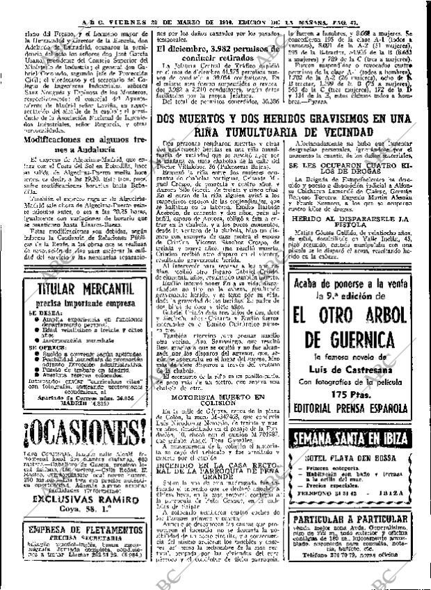 ABC MADRID 20-03-1970 página 47