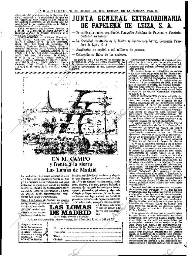 ABC MADRID 20-03-1970 página 65