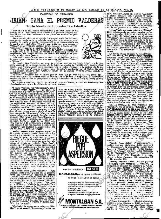 ABC MADRID 20-03-1970 página 71