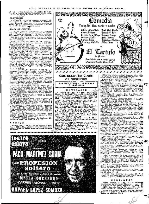 ABC MADRID 20-03-1970 página 81