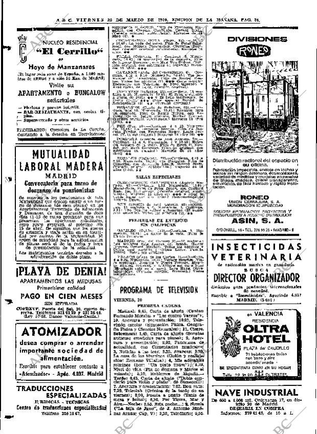 ABC MADRID 20-03-1970 página 84