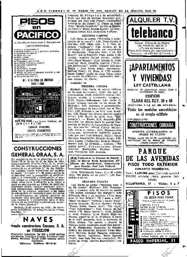 ABC MADRID 20-03-1970 página 85