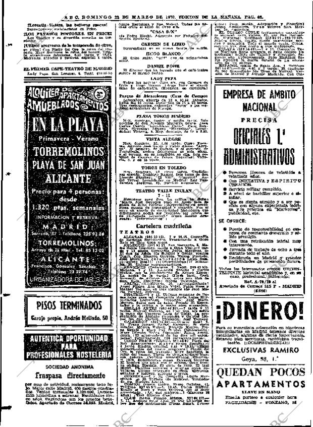 ABC MADRID 22-03-1970 página 68