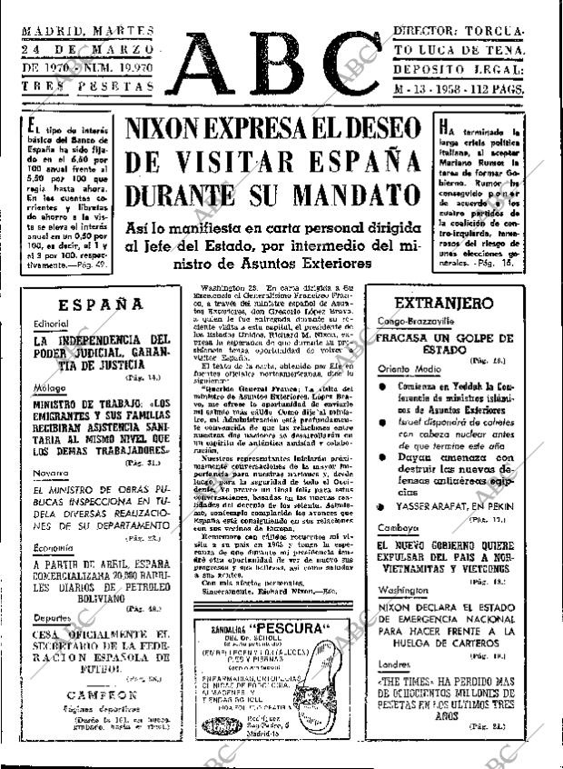 ABC MADRID 24-03-1970 página 13