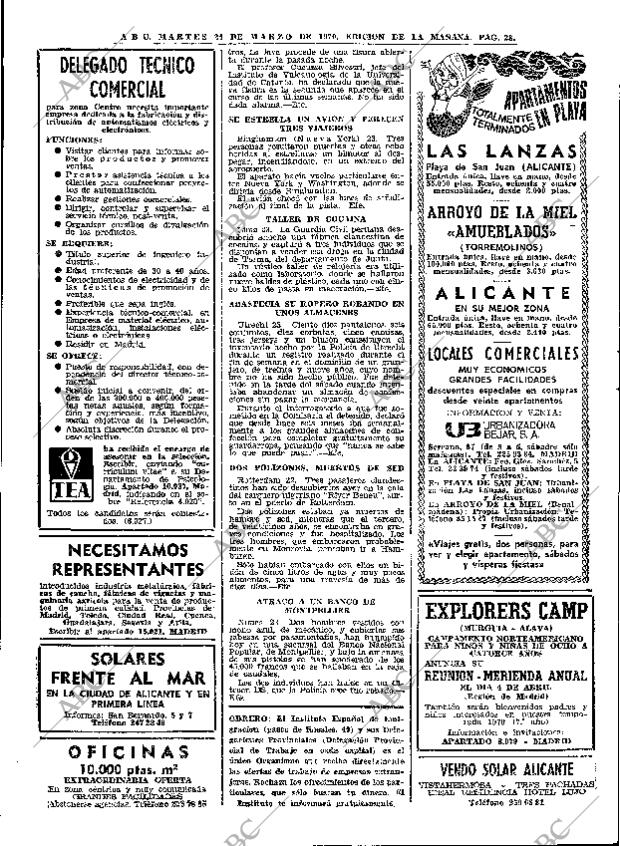 ABC MADRID 24-03-1970 página 28