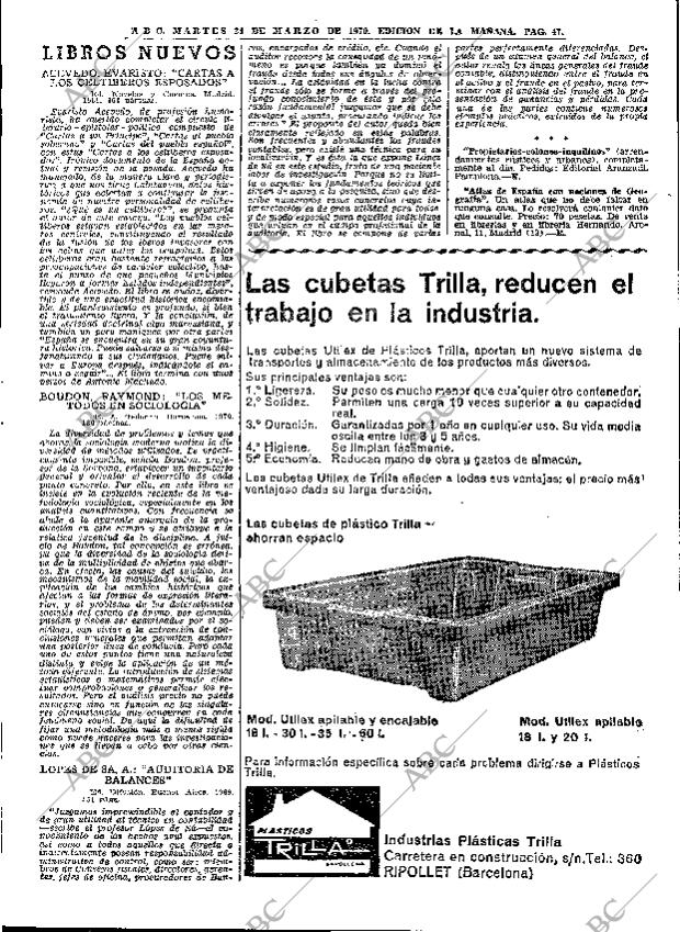 ABC MADRID 24-03-1970 página 47