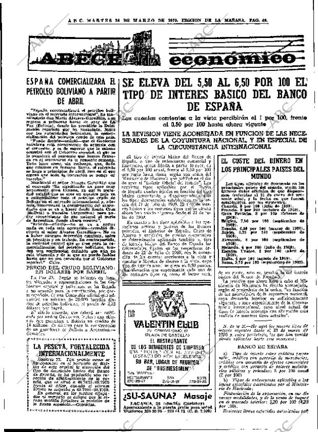 ABC MADRID 24-03-1970 página 49